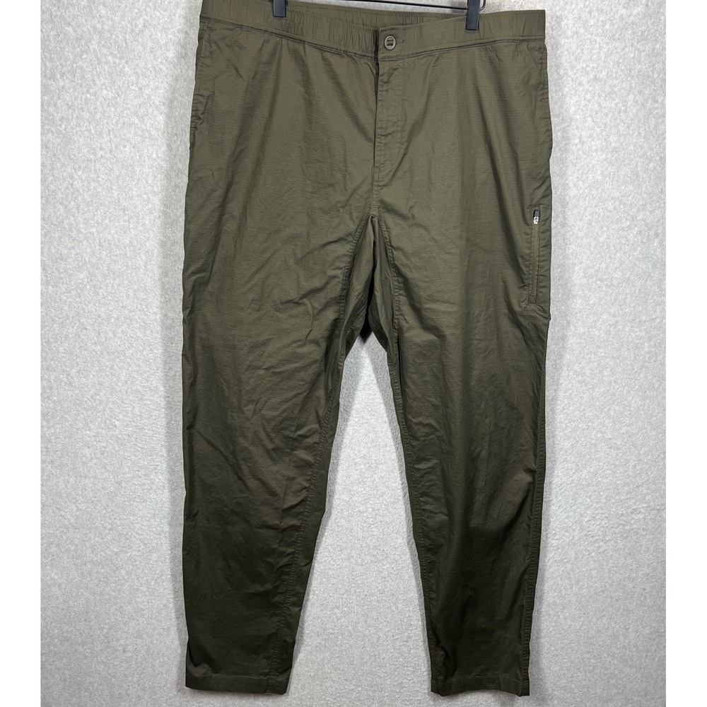 American Tall Ripstop Jogger Pants Mens 2XL T Olive Green Lightweight Outdoor EC